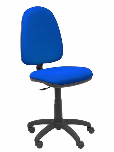 Modelo Ayna - Silla de oficina ergonómica con mecanismo de contacto lama y regulable en altura - Asiento y respaldo tapizados en tejido BALI color azul