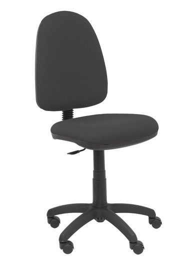 Modelo Ayna - Silla de oficina ergonómica con mecanismo de contacto lama y regulable en altura - Asiento y respaldo tapizados en tejido BALI color negro.