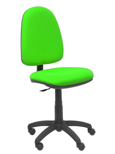 Modelo Ayna - Silla de oficina ergonómica con mecanismo de contacto lama y regulable en altura - Asiento y respaldo tapizados en tejido BALI color verde pistacho.