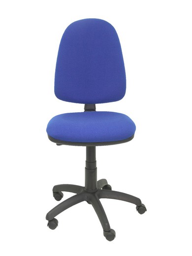 Modelo Ayna - Silla de oficina ergonómica con mecanismo de contacto permanente y regulable en altura - Asiento y respaldo tapizados en tejido BALI color azul