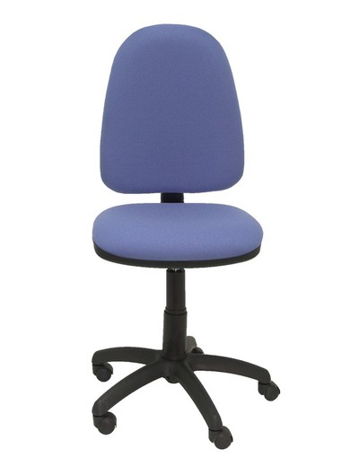 Modelo Ayna - Silla de oficina ergonómica con mecanismo de contacto permanente y regulable en altura - Asiento y respaldo tapizados en tejido BALI color azul claro