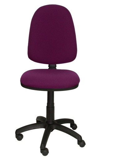 Modelo Ayna - Silla de oficina ergonómica con mecanismo de contacto permanente y regulable en altura - Asiento y respaldo tapizados en tejido BALI color morado