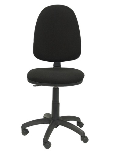 Modelo Ayna - Silla de oficina ergonómica con mecanismo de contacto permanente y regulable en altura - Asiento y respaldo tapizados en tejido BALI color negro