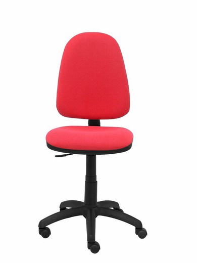 Modelo Ayna - Silla de oficina ergonómica con mecanismo de contacto permanente y regulable en altura - Asiento y respaldo tapizados en tejido BALI color rojo