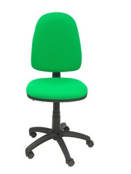 Modelo Ayna  Silla de oficina ergonómica con mecanismo de contacto permanente y regulable en altura  Asiento y respaldo tapizados en tejido BALI color verde