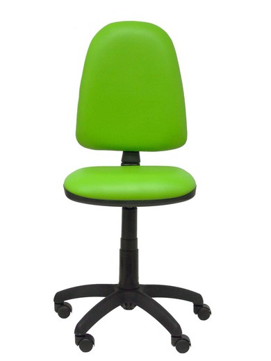 Modelo Ayna - Silla de oficina ergonómica con mecanismo de contacto permanente y regulable en altura - Asiento y respaldo tapizados en tejido similpiel color pistacho