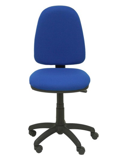 Modelo Ayna - Silla de oficina ergonómica con mecanismo sincro y regulable en altura - Asiento y respaldo tapizados en tejido BALI color azul