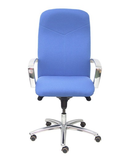 Modelo Caudete - Sillón de dirección ergonómico con mecanismo basculante y regulable en altura - Asiento y respaldo tapizados en tejido BALI color azul claro