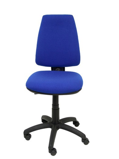 Modelo Elche CP - Silla de oficina ergonómica con mecanismo permanente y regulable en altura - Asiento y respaldo tapizados en tejido BALI color azul