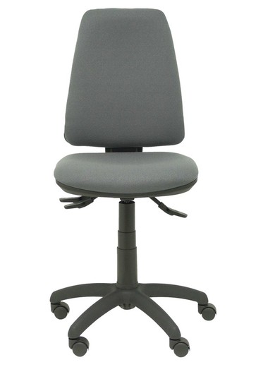 Modelo Elche S - Silla de oficina ergonómica con mecanismo asincro, regulable en altura. Asiento y respaldo tapizados en tejido BALI color gris oscuro.