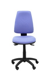 Modelo Elche S - Silla de oficina ergonómica con mecanismo sincro, regulable en altura y ruedas de nailon - Asiento y respaldo tapizados en tejido BALI color azul claro