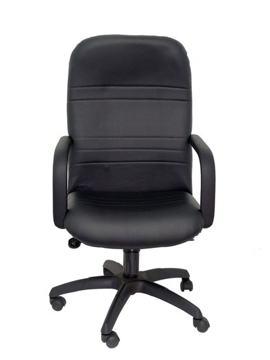 Modelo Letur - Sillón de dirección ergonómico con mecanismo basculante y regulable en altura - Asiento y respaldo tapizados en similpiel color negro.