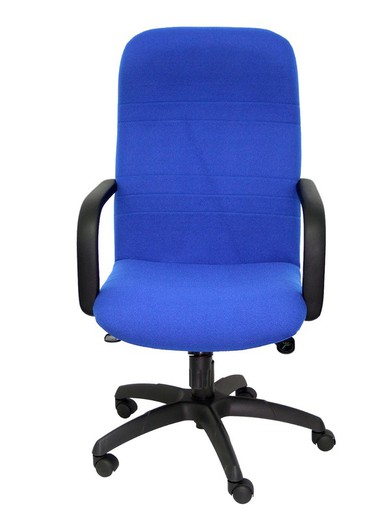 Modelo Letur - Sillón de dirección ergonómico con mecanismo basculante y regulable en altura - Asiento y respaldo tapizados en tejido BALI color azul