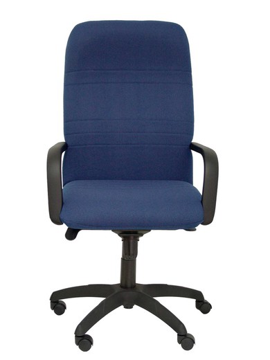 Modelo Letur - Sillón de dirección ergonómico con mecanismo basculante y regulable en altura - Asiento y respaldo tapizados en tejido BALI color azul marino