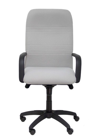 Modelo Letur - Sillón de dirección ergonómico con mecanismo basculante y regulable en altura - Asiento y respaldo tapizados en tejido BALI color gris