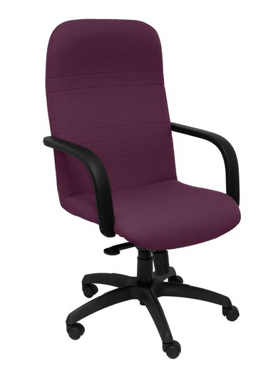 Modelo Letur - Sillón de dirección ergonómico con mecanismo basculante y regulable en altura - Asiento y respaldo tapizados en tejido BALI color morado