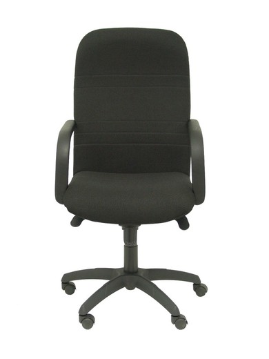 Modelo Letur - Sillón de dirección ergonómico con mecanismo basculante y regulable en altura - Asiento y respaldo tapizados en tejido BALI color negro