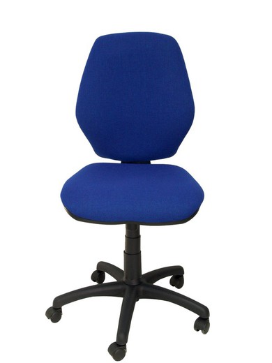 Modelo Master - Silla de oficina ergonómica con mecanismo sincro y regulable en altura - Asiento y respaldo tapizados en tejido ARAN color azul