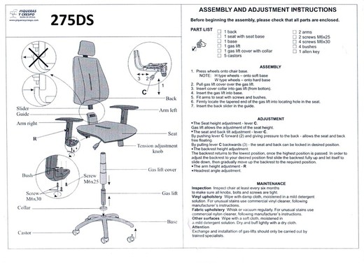 Modelo Montalvos - Sillón de dirección con mecanismo sincro, cabecero y brazos regulables - Asiento y respaldo tapizado en tejido BALI color azul