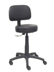 Modelo Raspilla Silla - Silla ergonómica con mecanismo de contacto lama y regulable en altura - Asiento y respaldo tapizados en tejido símilpiel color negro.