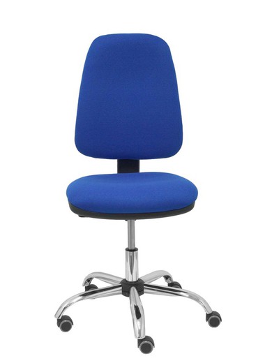 Modelo Sierra CP - Silla de oficina ergonómica con mecanismo de contacto permanente y regulable en altura - Asiento y tejido tapizado en tejido BALI color azul