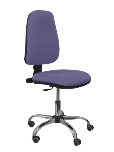 Modelo Sierra CP - Silla de oficina ergonómica con mecanismo de contacto permanente y regulable en altura - Asiento y tejido tapizado en tejido BALI color azul claro