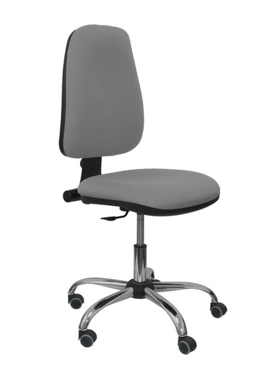 Modelo Sierra CP - Silla de oficina ergonómica con mecanismo de contacto permanente y regulable en altura - Asiento y tejido tapizado en tejido BALI color gris