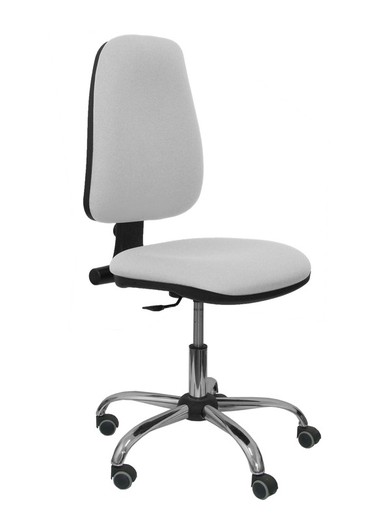 Modelo Sierra CP - Silla de oficina ergonómica con mecanismo de contacto permanente y regulable en altura - Asiento y tejido tapizado en tejido BALI color gris