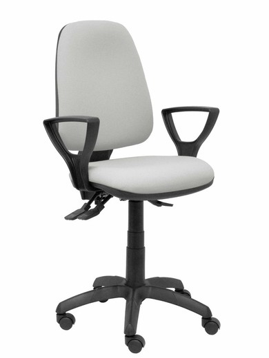 Modelo Sierra S - Silla de oficina ergonómica con mecanismo asincro y regulable en altura - Asiento y tejido tapizado en tejido BALI color gris (BRAZOS FIJOS INCLUIDOS)