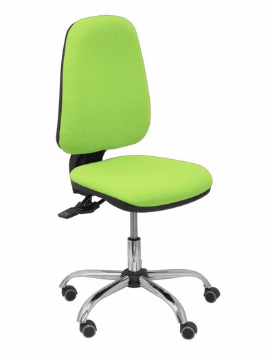 Modelo Sierra S - Silla de oficina ergonómica con mecanismo asincro y regulable en altura  Asiento y tejido tapizado en tejido BALI color pistacho