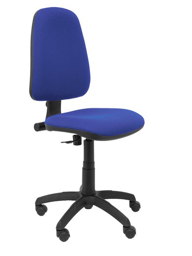 Modelo Sierra - Silla de oficina con mecanismo de contacto permanente y regulable en altura - Asiento y respaldo tapizados en tejido BALI color azul