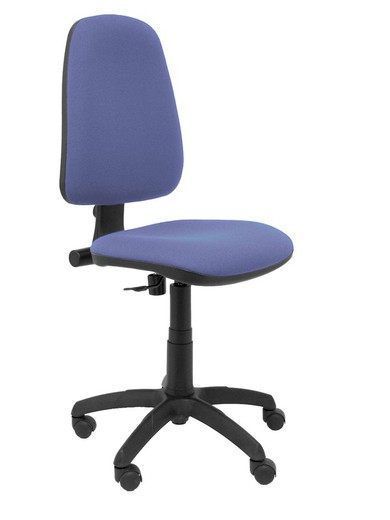 Modelo Sierra - Silla de oficina con mecanismo de contacto permanente y regulable en altura - Asiento y respaldo tapizados en tejido BALI color azul claro