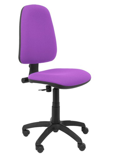 Modelo Sierra - Silla de oficina con mecanismo de contacto permanente y regulable en altura - Asiento y respaldo tapizados en tejido BALI color lila