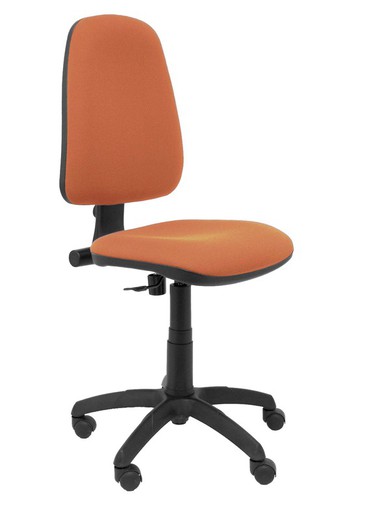 Modelo Sierra - Silla de oficina con mecanismo de contacto permanente y regulable en altura - Asiento y respaldo tapizados en tejido BALI color marrón