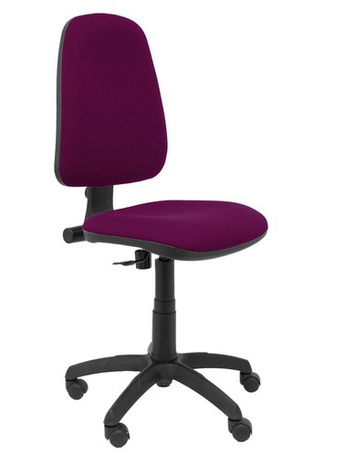 Modelo Sierra - Silla de oficina con mecanismo de contacto permanente y regulable en altura - Asiento y respaldo tapizados en tejido BALI color morado