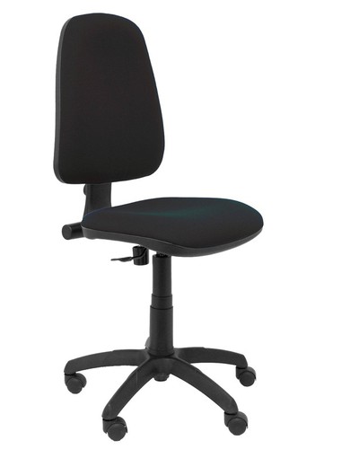 Modelo Sierra - Silla de oficina con mecanismo de contacto permanente y regulable en altura - Asiento y respaldo tapizados en tejido BALI color negro