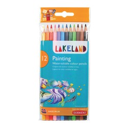 Pack 12 lápices de colores Derwent Lakeland solubles en agua