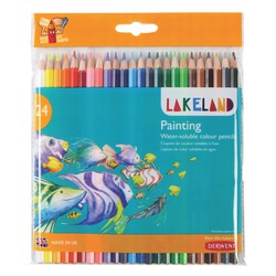 Pack 24 lápices de colores Derwent Lakeland solubles en agua
