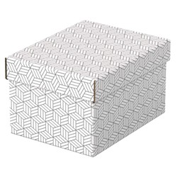Pack 3 cajas de almacenaje y regalo pequeñas (255x200x150mm), blanca