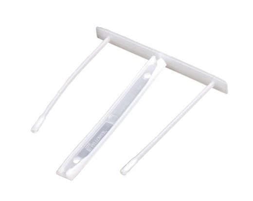 Pak van 100 witte plastic clipbevestigingen (85 mm)