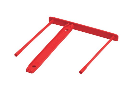 Pack de 100 Fasteners de plástico Clip Rojo (92mm)