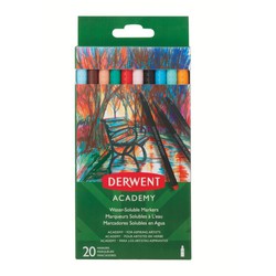 Pack de 20 rotuladores Derwent punta fina "Art"