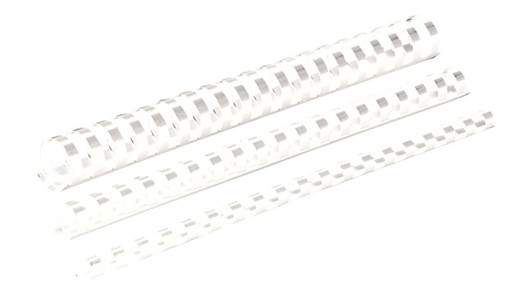 Lot de 50 perles tubes ovales blanches de 45 mm