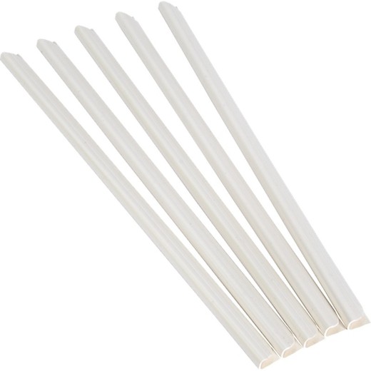 Pack de 50 lomeras Blancas 6 mm