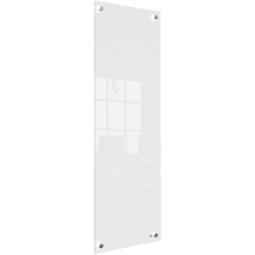 Panel pizarra de cristal pequeña NOBO  300 x 900 mm, blanco