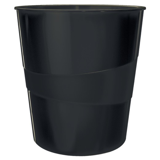 Papelera Leitz Recycle . 15 litros, negro