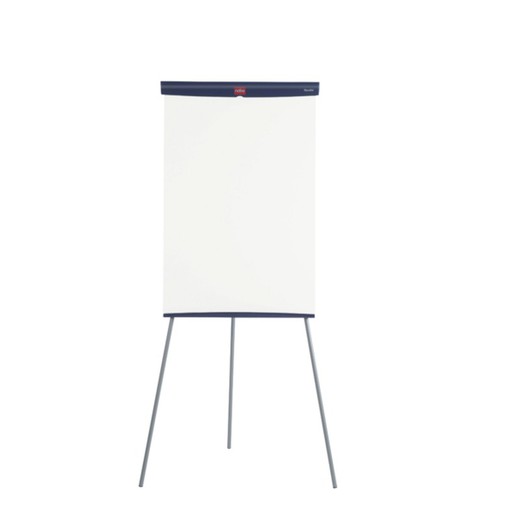 NOBO BASIC tripod lacquered magnetic easel whiteboard (retail packaging), white