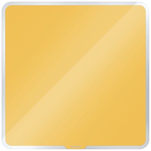 Leitz Cozy glass board 45x45 cm, yellow