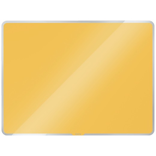 Placa de vidro Leitz Cozy 60x40 cm, amarelo