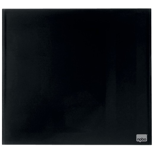 Pizarra magnética de cristal NOBO 450x450 mm, negro